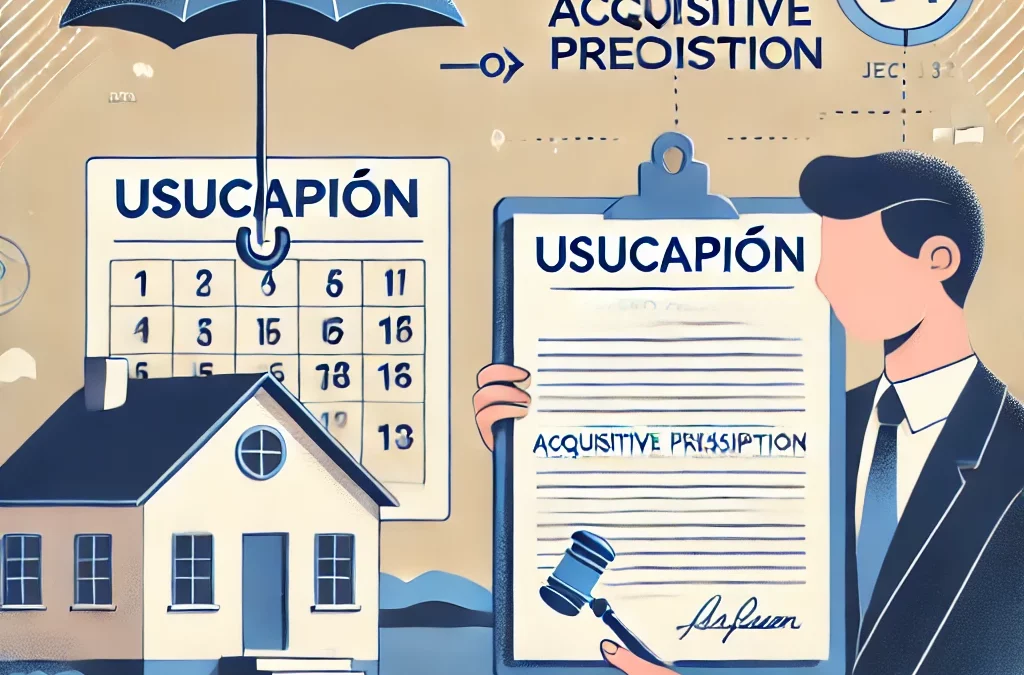 La prescripción adquisitiva o usucapión