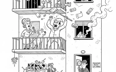 Vecinos conflictivos: Guía de acciones legales